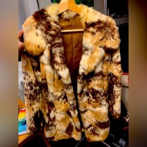 Rare Rabbit fur coat